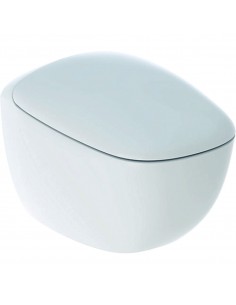Cuvette WC suspendue allongée Mobilita 70 cm en céramique blanc