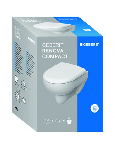 Pack bâti-support pour WC suspendu Renova Compact Geberit Duofix