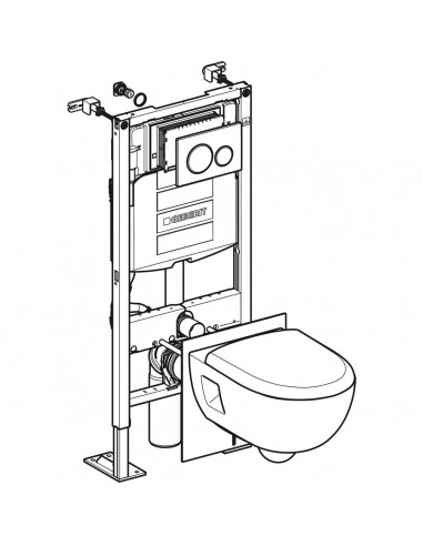 Installation d'un WC suspendu GEBERIT avec lave-mains
